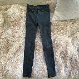 AllSaints Black Mid Rise Jeans